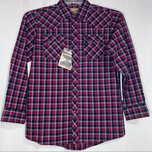 Wrangler Boy's Pearl Snap Button Western Shirt